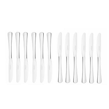 Imagem de Faca de Sobremesa Aço Inox Talheres Restaurantes Buffet 12un Toronto