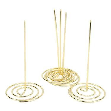 Imagem de Zerodis Coleção de Artesanato Material Escolar de Escritório Material de Escritório Suporte para Memorando Ferramenta Durável para Restaurante Cozinha 5 Peças Suporte de Recibo de Mesa Metal Bill