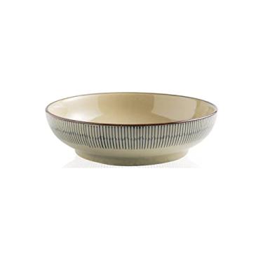 Imagem de Tigela de cereais, tigela de sopa de salada, tigela de ramen, empilhável de porcelana fina para cereais, tigela de servir massa, tigelas de cerâmica de grande capacidade para micro-ondas tigelas de