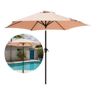 Imagem de Ombrelone Central Jardim Piscina 2,3m Impermeável Articulado - Revomax