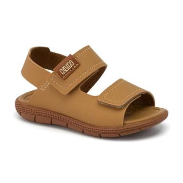 Imagem de Papete Infantil Klin Tic Tac Masculino, Sandália Menino Calce Fácil Anatômica e Antiderrapante Original (Capuccino/Caramelo, BR, Criança de 1 a 3 anos, Numérico, 22)