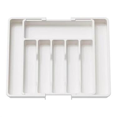 Imagem de Organizador De Gavetas, DivisóRia Para Talheres De Cozinha(Branco)