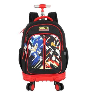 Imagem de Mochila Escolar SONIC Costas e Rodas Resistente Original - Luxcel, pre