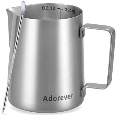 Imagem de Jarra de espuma de leite Adorever 350mL em aço inoxidável