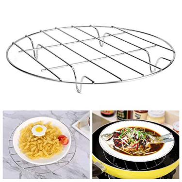 Imagem de Rack de resfriamento redondo, rack de resfriamento resistente para cozinhar e assar, suporte para vaporizador de aço inoxidável, rack de conservas, rack de resfriamento de bolo - Rack de resfriamento