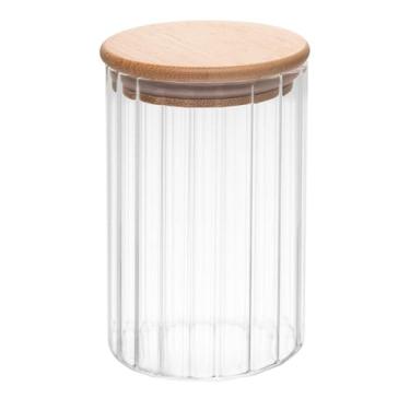 Imagem de WOLFF - Porta Mantimento com Tampa de Bambu Canelado 300ml Vidro Borossilicato