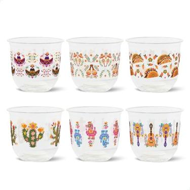 Imagem de TOSSWARE Arco natural de 340 g - Fiesta Time - Copos de 98 mm à base de plantas - Alternativa de plástico para festas, despedidas de solteira, casamentos - Copos frios com tema reciclável - Conjunto