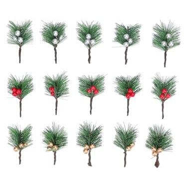 Imagem de Cffuvros Picaretas de Frutas Vermelhas para Decorações de Natal, Hastes de Vegetação Artificial com Pinhas para Uma Casa de Férias Aconchegante, Guirlandas Festivas e Materiais de