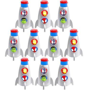 Imagem de Kit 10 Garrafinha Homem Aranha Spider-Man Lembrancinha Festa - Plasúti