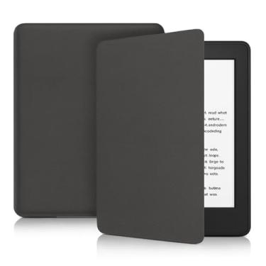 Imagem de Capa Compatível Kindle Paperwhite 12ª Geração 7 Polegadas – Função Liga/Desliga - Fechamento Magnético - Sistema de Hibernação modelo Novo: (SA569P e SA568B) (Cinza Escuro)