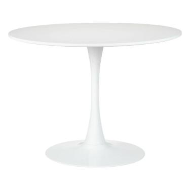 Imagem de Mesa Saarinen Tulipa Redonda 100Cm Tampo Madeira Branca 5 Lu