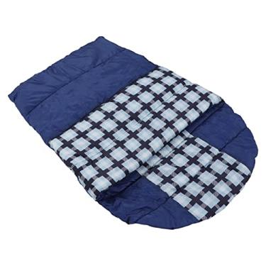 Imagem de Zopsc Saco de Dormir para Cães para Acampamento de Viagem, Cama Portátil para Animais de Estimação Com Forro de Algodão PP Confortável, Design Com Zíper, Adequado para Cães Médios e Grandes, Verde