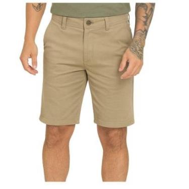 Imagem de Bermuda Masculina FMF Sarja Caqui com Bolso Embutido Estilo e Versatilidade para o Dia a Dia-Masculino