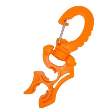 Imagem de Scuba Choice Clipe de suporte de mangueira dupla – segura 2 mangueiras de baixa/alta pressão, design fácil de encaixar para livre de emaranhados, mergulhos, durável e leve para uma experiência de