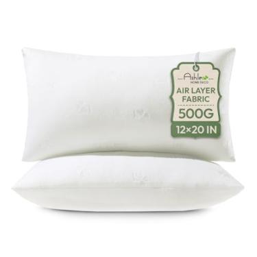 Imagem de Ashler Home Deco Conjunto de 2 almofadas de cama de 30 x 50 cm, capa de travesseiro premium retangular para sofá-cama, sofá e sala de estar