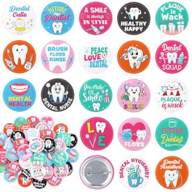 Imagem de Huquary Presentes de assistente dentário, alfinetes de dentista, acessórios, broche de lapela de dentes, alfinetes de conscientização sobre a saúde dos dentes, presentes de higiene dental, presentes