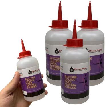 Imagem de Kit 3 Silicones 250ml Profissional Para Lubrificar Esteira Elétrica Re