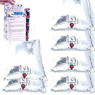 Imagem de 6 Pacote de Sacos Armazenamento Água Emergência Portador Container Plegável Livre BPA para Camping Caminhada Mochilão Pi