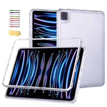 Imagem de Capa para iPad Air de 11 polegadas M3 2025/ M2 2024 e iPad Pro 11 polegadas 4ª/3ª/2ª/1ª geração e iPad Air 5ª/4ª geração 11 polegadas 2022/2020 com suporte para lápis, UUcovers capa transparente macia
