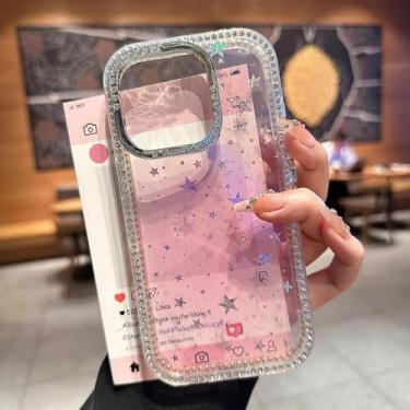 Imagem de HTVJFX Capa dupla frontal e traseira para iPhone 16e, capa de silicone macio com gradiente (para iPhone 16e/rosa)