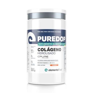 Imagem de Colágeno Hidrolisado Puredop Tangerina 300g Elemento