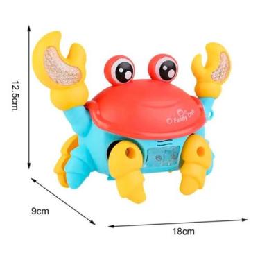 Imagem de Brinquedo Interativo Caranguejo com Som e Luz de LED  Ideal para Prese