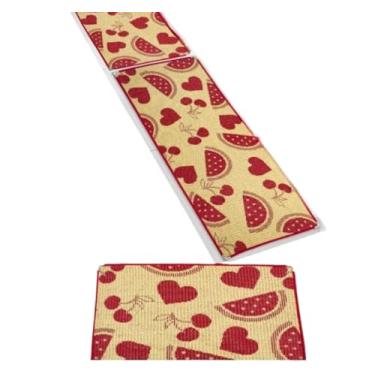 Imagem de Jogo Tapete Cozinha Peças Base Antiderrapante Sisal(KS-82)