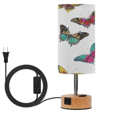 Imagem de Wassud Abajur de mesa de cabeceira com 3 temperaturas de cor, luminária de mesa moderna com forro de sombra para cuidados noturnos, sala de estar, quarto, escritório, berçário