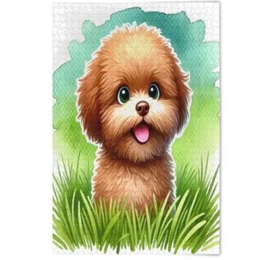 Imagem de Quebra-cabeça de desenho animado de cachorro marrom fofo de 500 peças para adultos, presentes de elefantes brancos para a família, cena, natureza, paisagem, arte animal, 500 peças, 52 x 37,8 cm