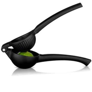 Imagem de Espremedor De Limão Metal Preto Reforçado Grande Manual Resistente Luxo Premium