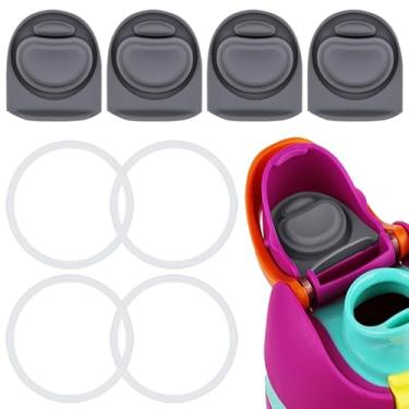 Imagem de ZONBBEE Rolha de substituição e anel de vedação O de silicone compatível com Owala FreeSip 680 g, tampa de anéis de borracha de vedação superior de garrafa para Owala 16/19/24/32/1,134 g Acessórios de