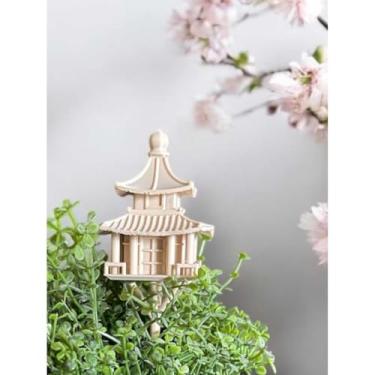 Imagem de Mini Casa na Árvore 3D em PLA Enfeite Criativo Modelo Detalhado para Vasos, Jardim, Aquario Ideal para Amantes de Decoração e Hobbyistas(Asiatica)