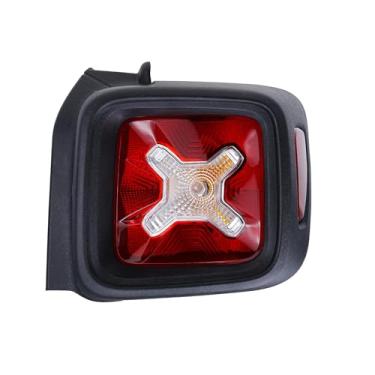 Imagem de Conjunto de luz traseira compatível com Jeep Renegade 2015-2022 luz de freio traseira moldura preta (lado esquerdo do motorista)
