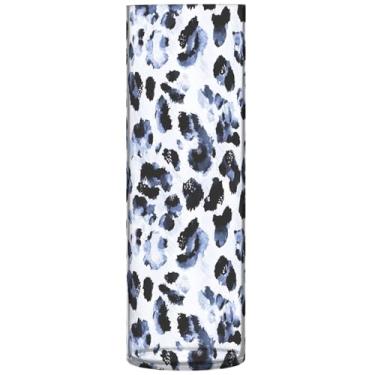 Imagem de Vasos de flores em aquarela com estampa de animais de leopardo para buquês, vasos e plantadores de plástico, decorações personalizadas para quarto, 30 cm x 9,9 cm