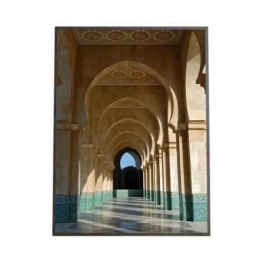 Imagem de Marrocos porta pintura árabe caligrafia hd lona cartaz sala de estar q