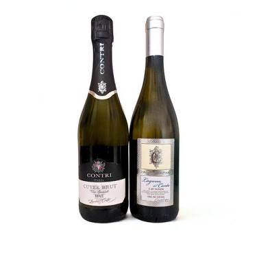 Imagem de 2 Vinhos Italianos Espumante Contri e Branco Laguna 750ml - Contri E L