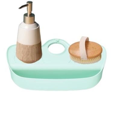 Imagem de de Salpicos para Pia,Suporte Escorredor de Secagem Rapida - Barreira Antissalpicos com Design Inclinado para Pia de Banheiro | Para Esponjas Escovas e Saboneteiras na Bancada