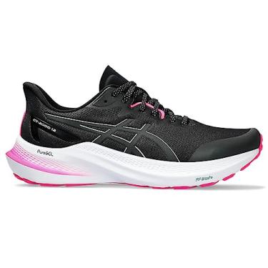 Imagem de ASICS Tênis de corrida feminino GT-2000 12, Preto/prata pura, 42