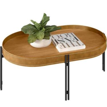 Imagem de Mesa de Centro Decorativo Sala de Estar Industrial Caramelo Nord L05 N