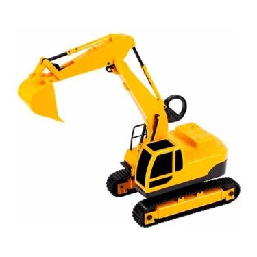 Imagem de Escavadeira Workers Amarela 0343 - Roma - Roma Brinquedos, Amarelo e P