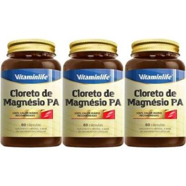 Imagem de Kit 3X Cloreto de Magnésio PA - 60 Cápsulas - VitaminLife-Masculino