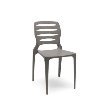 Imagem de Cadeira Ville Cinza Basalto Empilhável Em Polipropileno Plaxmetal