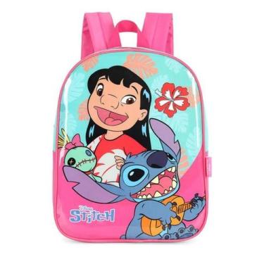 Imagem de Mochila Costas Pequena Creche Petit Stitch Baby Aloha - Luxcel