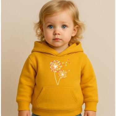 Imagem de Moletom Infantil Estampado Feminino Dandelions Fofo Familia Lazer Dia 