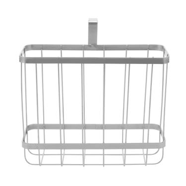 Imagem de YBM HOME Porta-revistas de banheiro sobre o tanque e organizador de jornais, rack de metal para revistas, livros, jornais, tablets no banheiro, sala de família, escritório, sala - cromado 2219