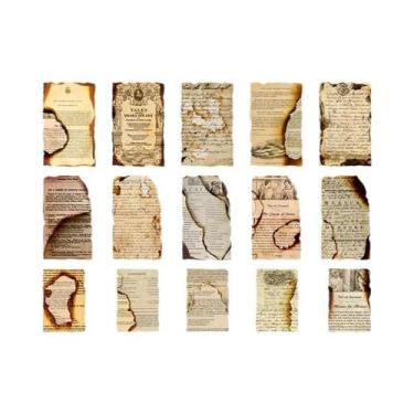 Imagem de Álbum De Papel De Scrapbook De Arte Literária Vintage, Diário De Fotos