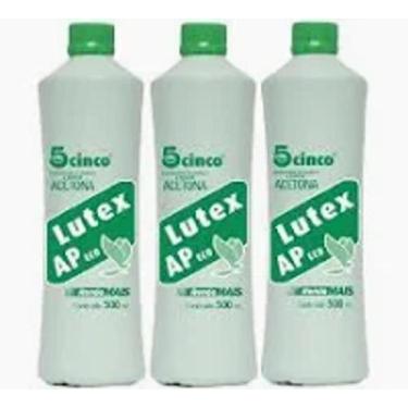 Imagem de KIT c/ 03 LUTEX 500ml Acetona - Removedor de Esmalte a Base de Acetona
