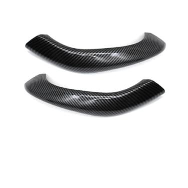 Imagem de Maçanetas internas da porta acessórios do carro frente traseira esquerda direita puxador da porta capa exterior Compatível com bmw x1 x2 f48 f49 f39 2016-2022(Carbon Fiber pattern- 2pcs)
