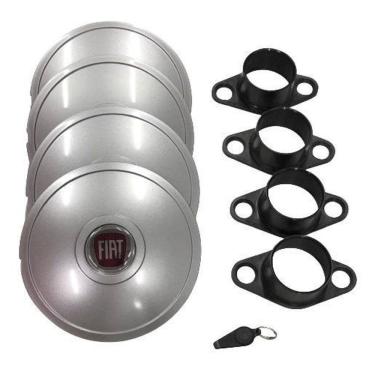 Imagem de Calotas Miollo Fiat Fiorino Aro 13 1990/13 Tradicional Prata