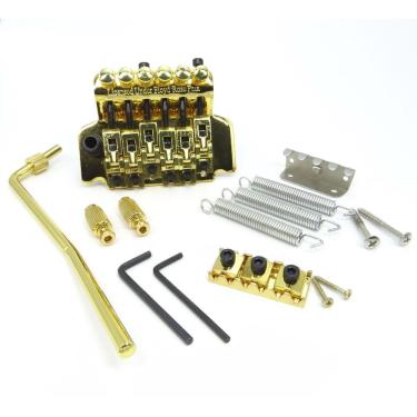 Imagem de Ponte Floyd Rose Guitarra Dourada Completa Locknut Elephant Ele0382